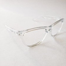 Oakley Frogskins Polished Clear Replacement Frame Only White Icons OO9013