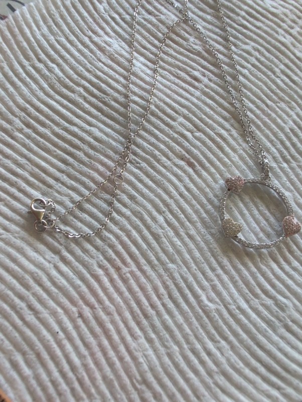 18" Circle Of Love? Sterling Silver Necklace