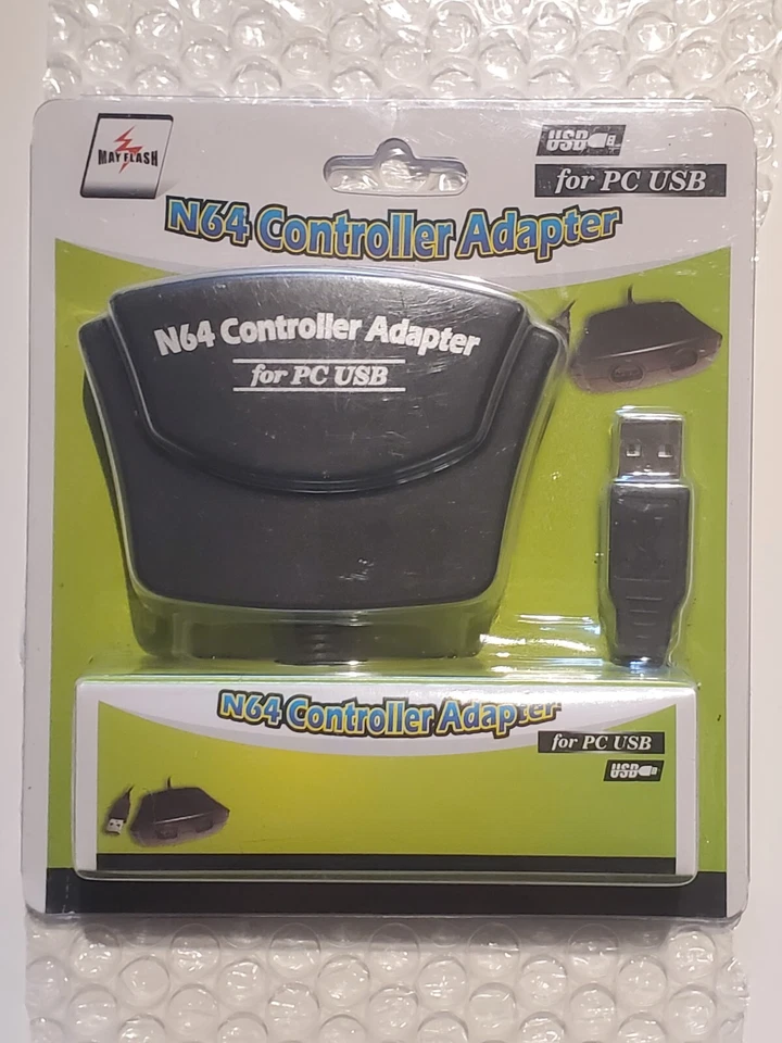 New Nintendo 64 Controller Adapter for PC Mac Dual USB to N64 Mayflash 2 Port Foto 2 de 4