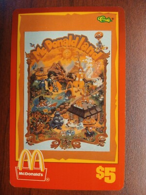 マクドナルド14枚 $5. McDonald's 1996: McDonaldland Amusement Park MC14PC Phone Card