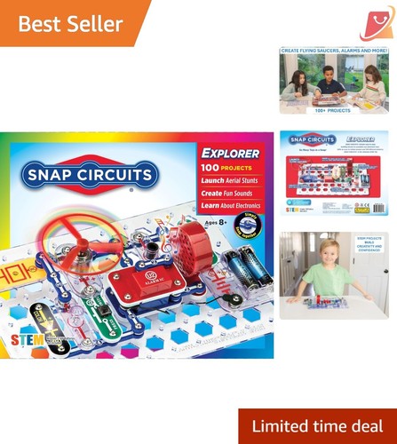 Electronics Exploration Kit Plastic 28 Parts 100 Projects STEM Learning Toy