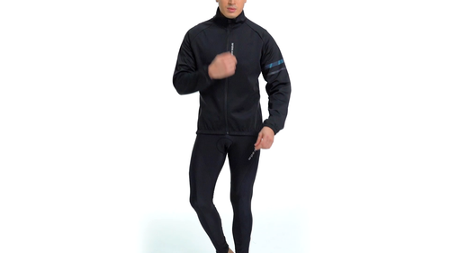 WOSAWE Mens Winter Fleece Cycling Jacket Riding Water Repellent Full Zipper Coat - Video 1 of 1