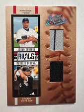 2005 Leather Lumber Rivals Jersey #16 Johan Santana/Magglio Ordonez #'d 18/100