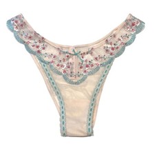 NWT VICTORIA'S SECRET Dream Angels Brazilian Sz XS-S-M-XL Pink Sparkle Mesh