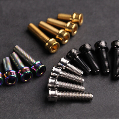 M5x10/12/14/16/18/20/25mm cylindrical head bolt ti Titanium screws ultra light