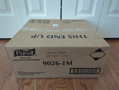 Purell 9026-1M Hand Sanitizing Wipes, Single Packets, 7x5in 1000 Individual 