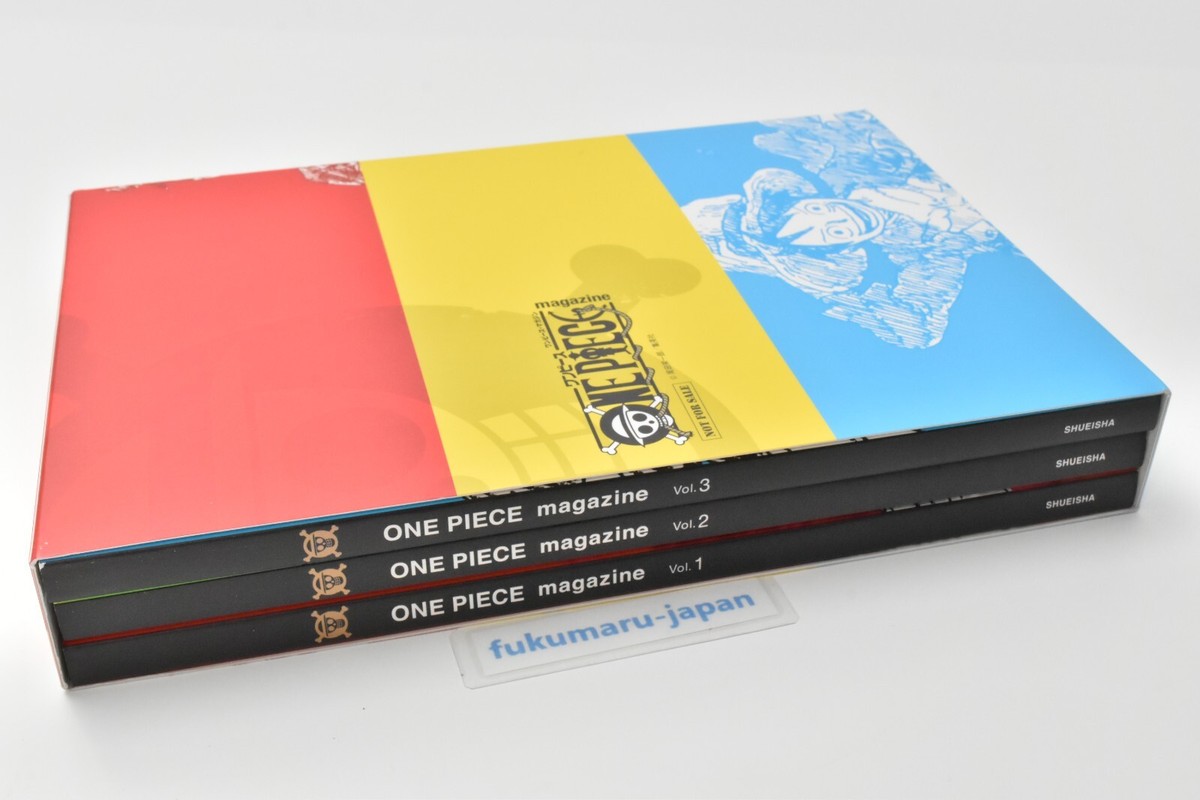 ONE PIECE Magazine Book Vol. 1 2 3 set 20th Aanniversary W/Storage