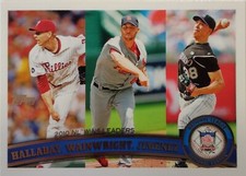 2011 Topps Halladay, Wainwright, Jimenez  #11 League Leaders !SPORTS!