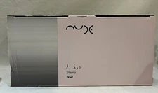 Pair of NUDE Glass Stamp Bowls by Studio Rygalik Turkey Smoky Gray NIB