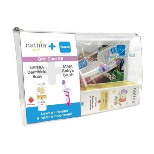 Giuriati Group Oral Care Kit Neutro 1 Dentifricio Baby Nathia 50 Ml + 1 Mam Baby - Foto 1 di 1