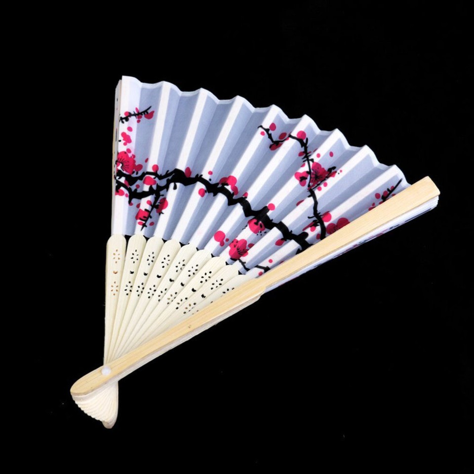 Bamboo Wooden Miss Japanese Design Fan Dance Folding Hand Held Fans eBay