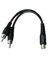 RCA Y-Adapter Cable 1 Female to 2 Males