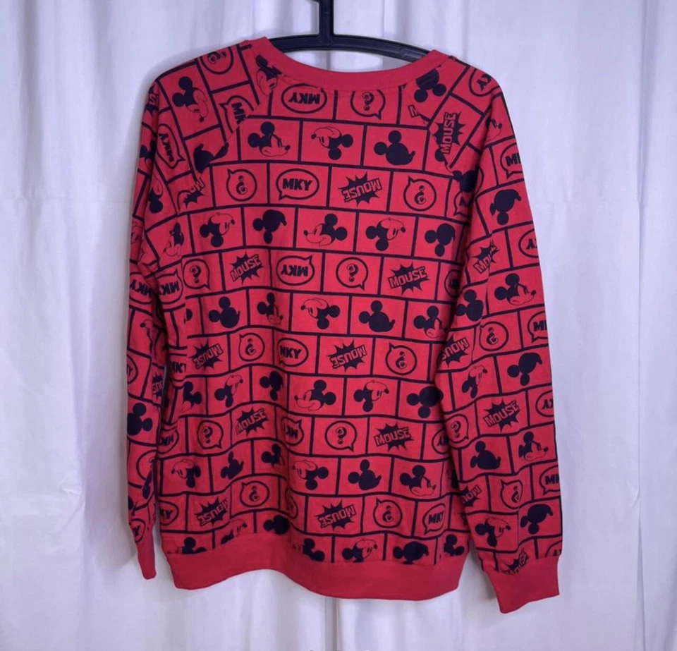 NUEVA SUDADERA MICKEY MOUSE Disney AOP NUEVA CON ETIQUETAS Impresión Deadstock Foto 3 de 3