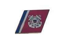 United States Coast Guard Racing Stripes 1 ¼-inch Lapel Pin 14322--[H]