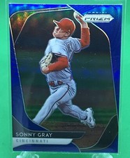 SONNY GRAY. 2020 Prizm. Blue Prizm Parallel, #136. Cincinnati Reds.