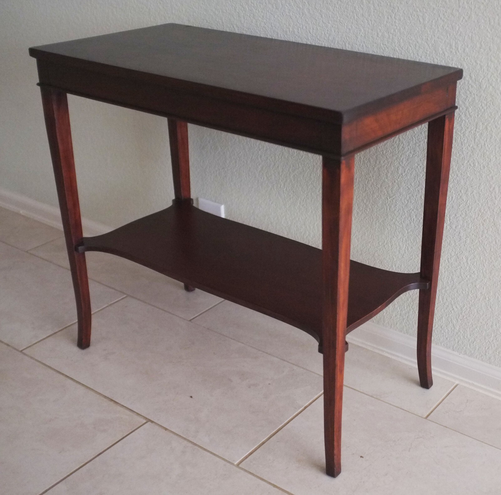 Antique Mahogany Two Tire Small Table eBay