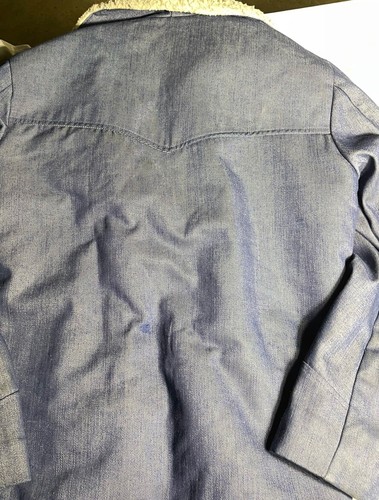 Vintage Montgomery Ward Denim Outer shell Outwear Winter Mens Jacket Coat Sz XL - Picture 14 of 14