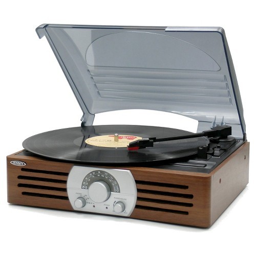 JENSEN JTA-460 3-Speed Stereo Turntable with MP3 Encoding System