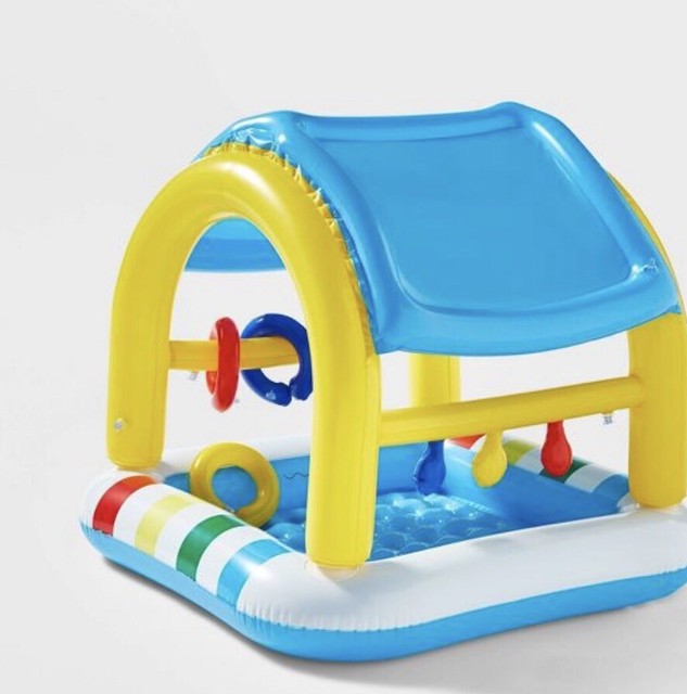 inflatable baby pool with shade