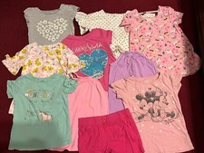 Lot Of Girls Size 6/6X - 9 Tops, 1 Shorts And 1 Legging