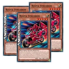 3x SYNCHRON WHEEL • (Wheel Synchron) • Common • DUNE IT001 • 1Ed • Yugioh!