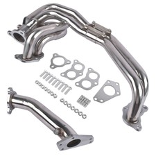 For Subaru Impreza Wrx Sti Ej205 Ej255 02-06 3 Holes Stainless Header Kit