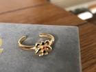 14KYG Butterfly Design Enamel Toe Ring NWT — photo 2