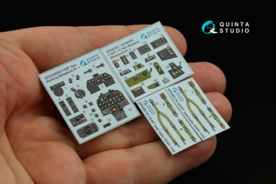 1/48 F-82F Twin Mustang Interior on Decal Paper for Modelsvit kits