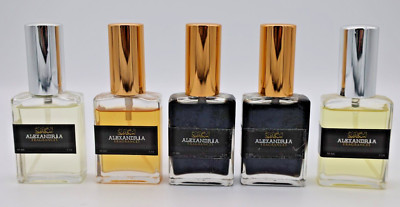 Alexandria Fragrances Set 30ml / 1 oz Set of 5. Very early ones, some unmarked