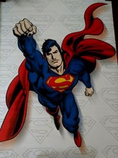 RARE NEVER USED VINTAGE 2001 Superman Poster DC Comics IN ORIGINAL SLEEVE