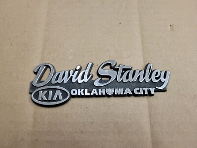 David Stanley Kia Oklahoma City OK Car Dealership Emblem Badge Logo Advertising