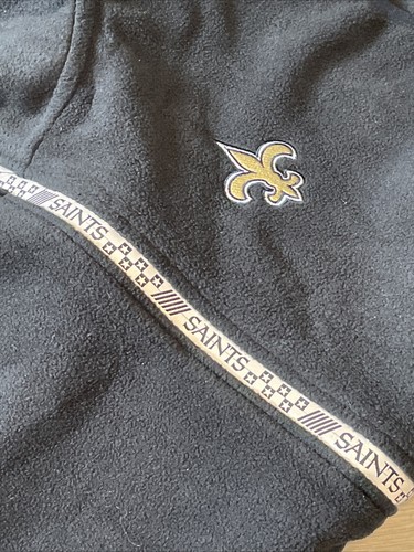 New Orleans Saints NFL Men’s Vest Full Zip Black Fleece Mens Size XL New W Tag - Picture 11 of 11