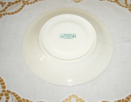 Vintage Syracuse China Fine China Old Ivory CALHOUN Brown Gold Creamer + Saucer - Picture 9 of 11