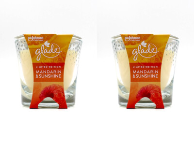 2x glade Duftkerze Mandarin & Sunshine , 2x129g 