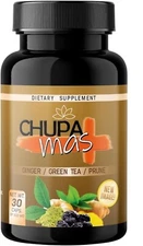 Chupa Mas 30 Capsules Ginger, Green Tea, Prune, Artichoke, 500 mg Casules