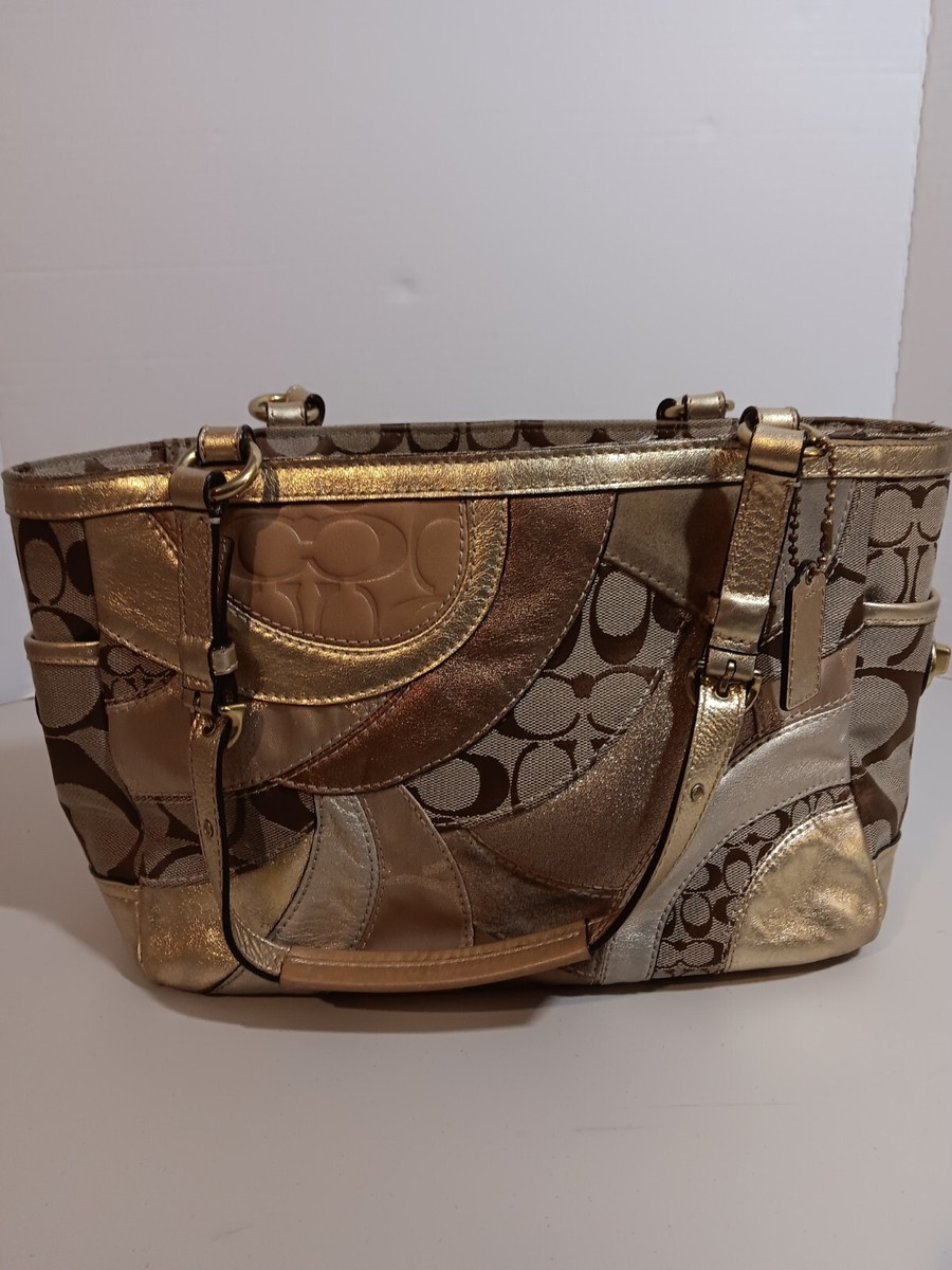 バッグ Coach Patchwork Signature tote bag 1615 Coach patchwork signature tote - Gem