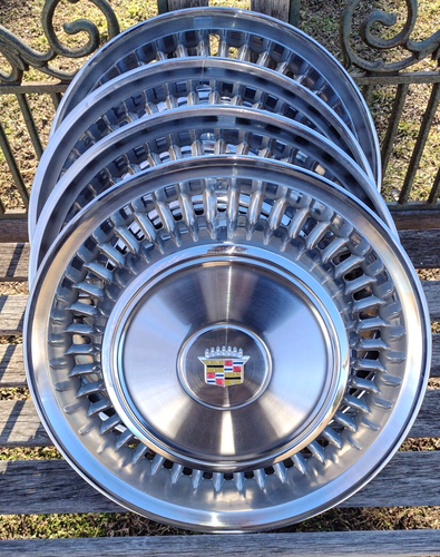 Set of 4 - Cadillac Fleetwood Deville Wheel Covers Hubcaps *Awesome Condition* - Picture 14 of 17