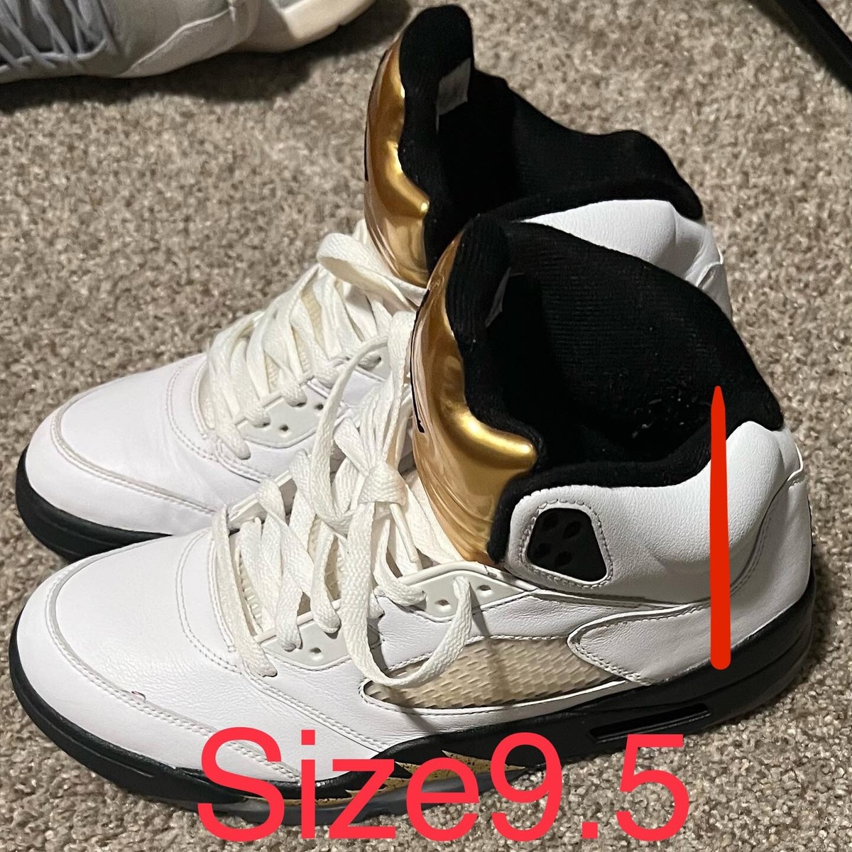 Air Jordan 5 ホワイト/ゴールド 23 Nike Air Jordan 5 Retro GS Olympic Gold Coin White 440888