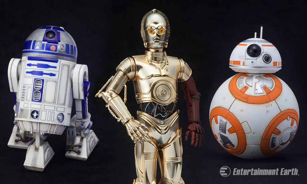 STAR WARS THE FORCE AWAKENS C-3PO, R2-D2, AND BB-8 KOTOBUKIYA