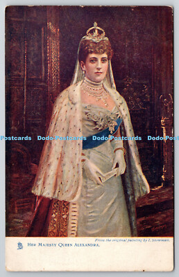 R765985 Her Majesty Queen Alexandra Tuck Oilette 6699 I Snowman