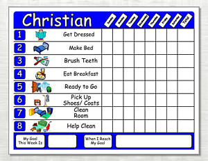 Dry Erase Chore Chart