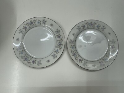 Mimosa Jessamine Fine China Plate Set of Two Small Plates 6.5'' Japan