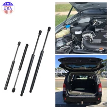 4pcs Front & Tailgate Lift Support Gas Struts For Nissan Pathfinder 2005-2012