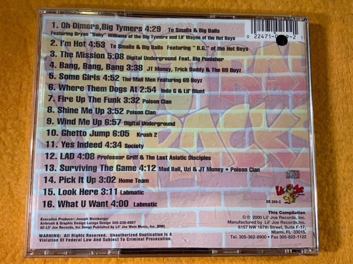O6-100 PHAT RAP TRACKS + BONUS CD - PARENTAL ADVISORY - 2000 - CD