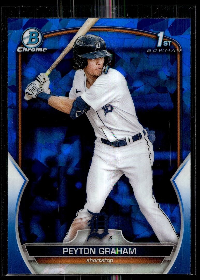2023 BOWMAN CHROME SAPPHIRE 1ST BCP-57 Peyton Graham Detroit Tigers