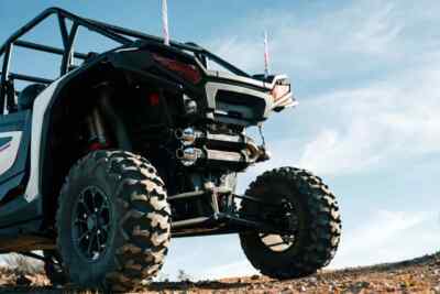 Trinity Racing 2024+ Polaris RZR XP 1000 Slip on Black Exhaust TR-4186S-BK