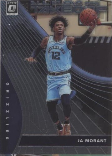 JA MORANT - 2019-20 Donruss Optic Purple Shock Prizm RC #168 PSA 9