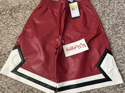Nike Air Jordan Faux Leather Diamond Shorts Sz. Small HV0077 659 Limited Rare
