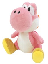 Official Little Buddy Super Mario Pink Yoshi 7" Plush All Star Collection NWT