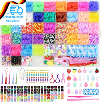 Aokito 3800 Loom BäNder Set FüR Kinder, 40 Farben Diy GummibäNder Mit Perlen Hak